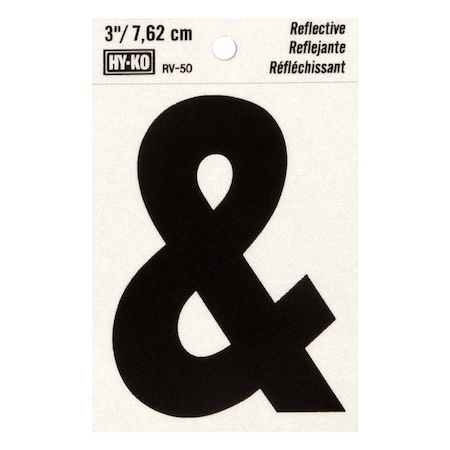 Hy-Ko 3In Reflective Ampersand, 10PK B00438